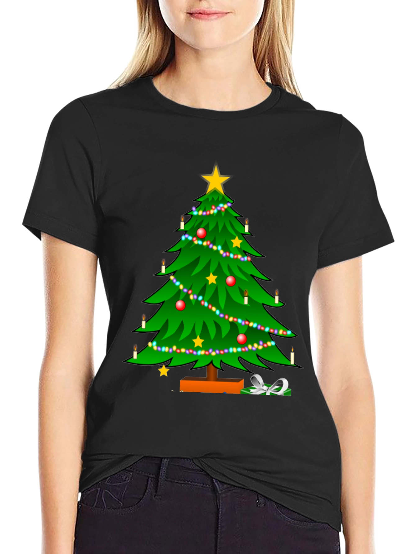 Festive Christmas Tree T-Shirt - Holiday Style