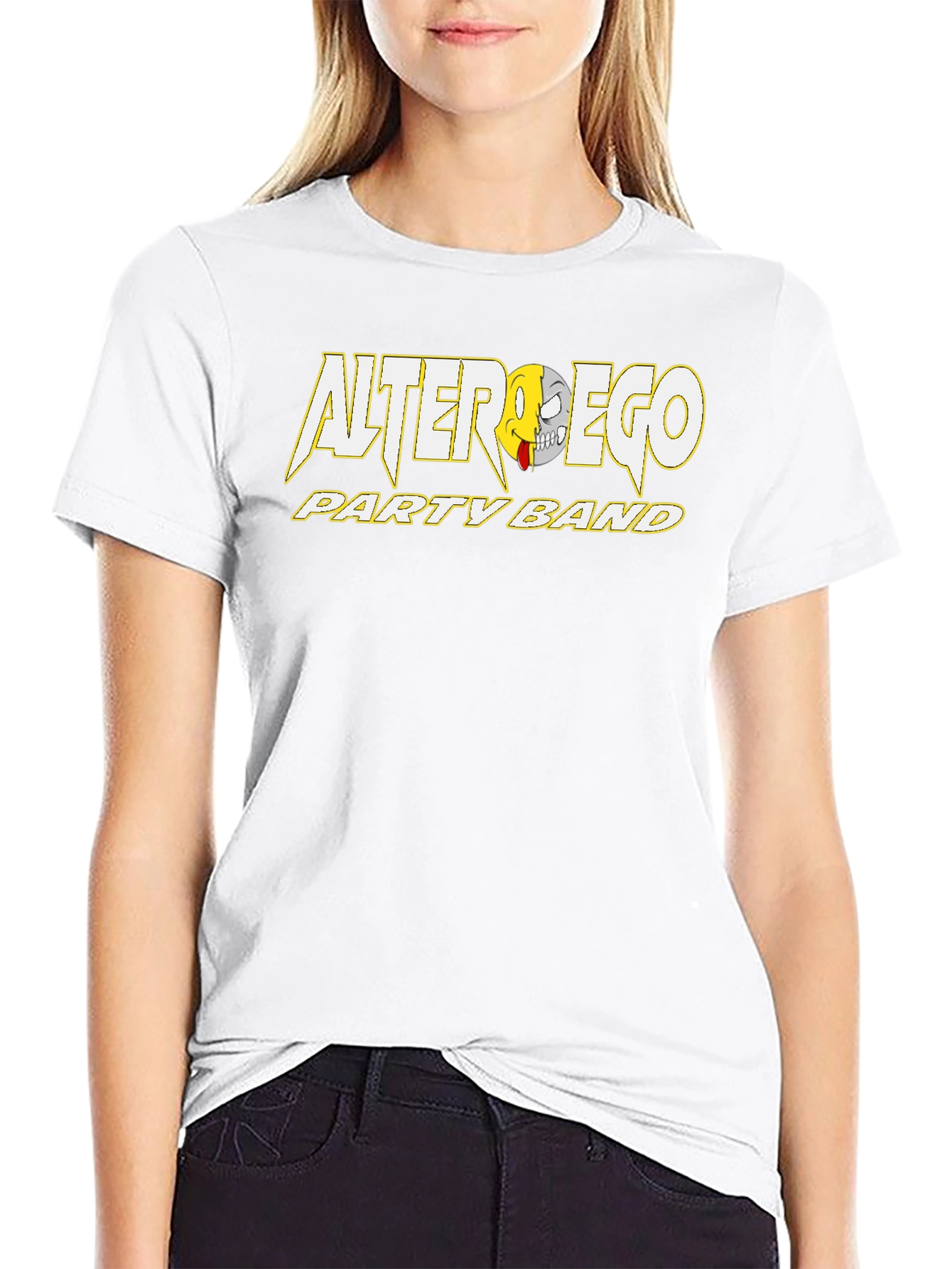 Alter Ego Party Band Graphic Black T-Shirt