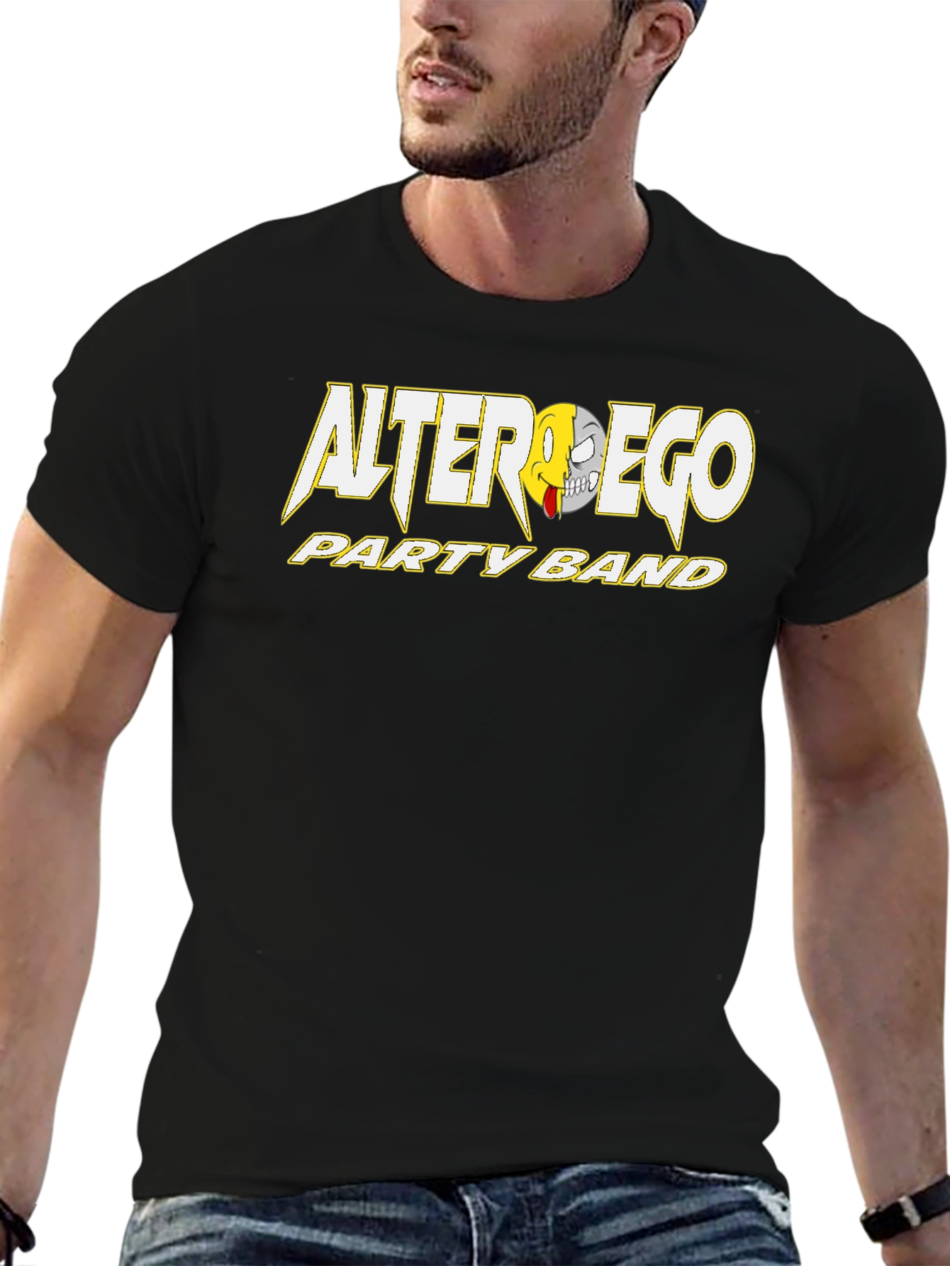 Alter Ego Party Band Graphic Black T-Shirt