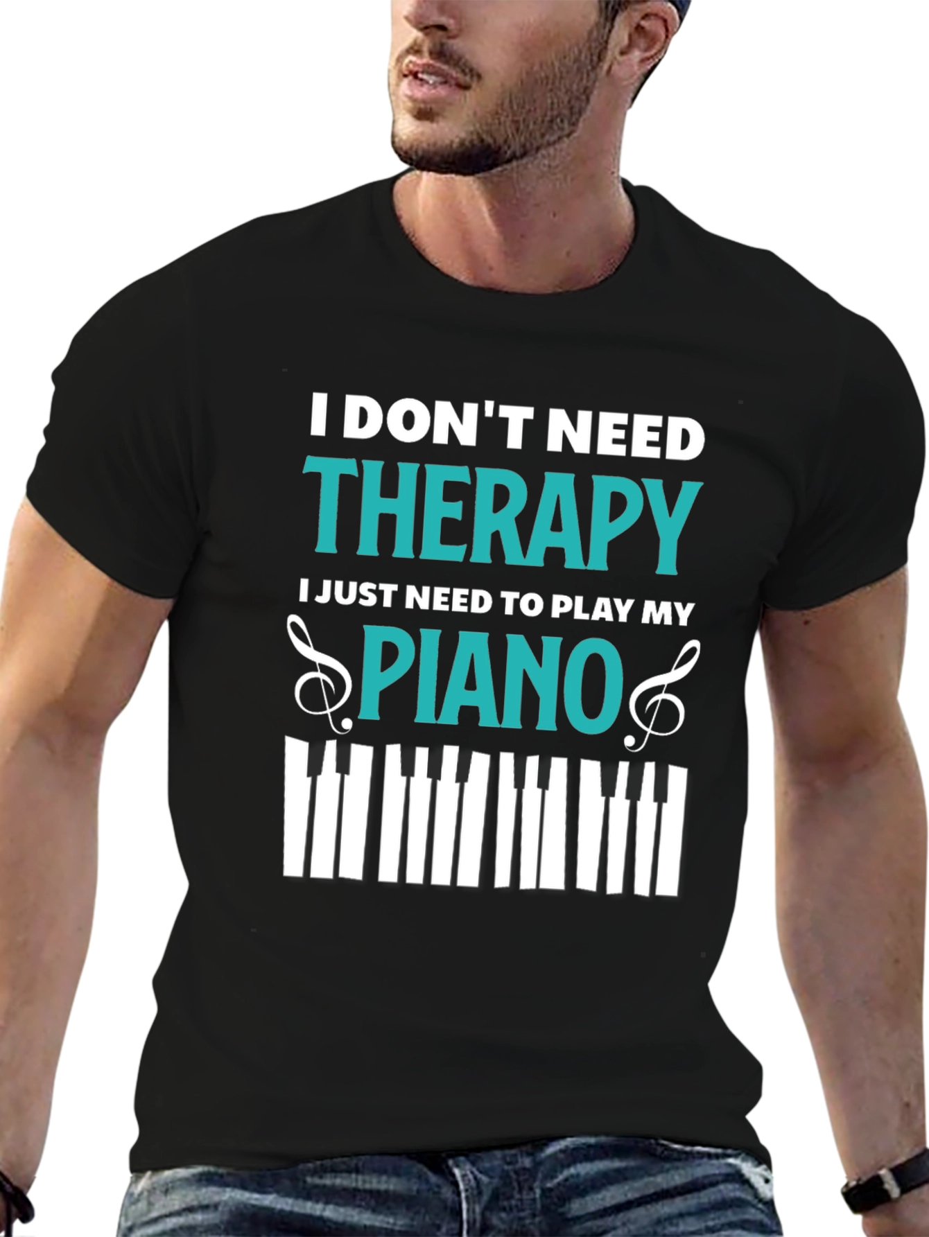 Piano Therapy T-Shirt - Music Lover Tee