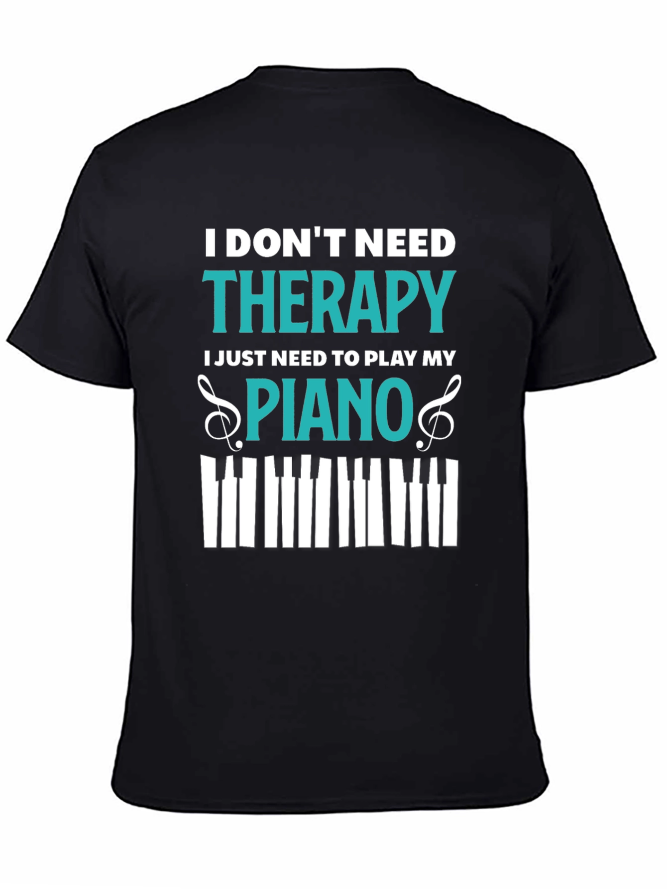 Piano Therapy T-Shirt - Music Lover Tee