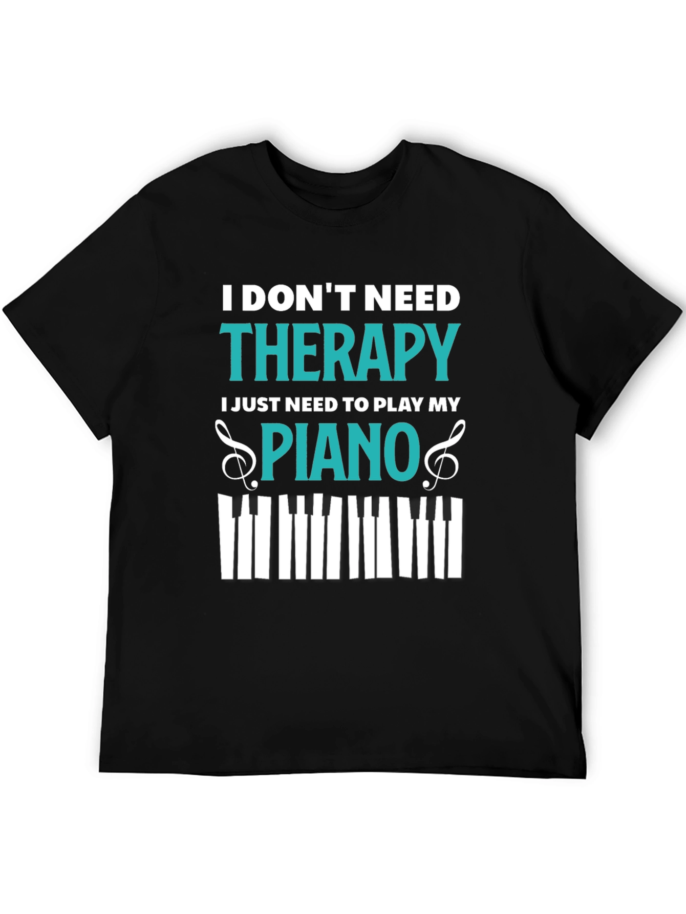Piano Therapy T-Shirt - Music Lover Tee