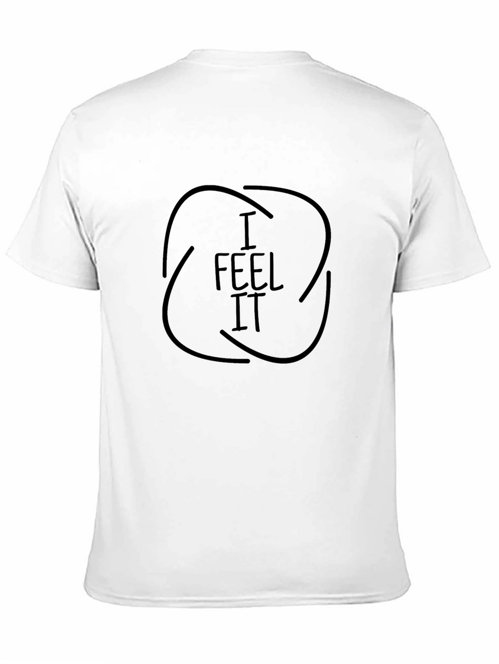 I Feel It Graphic Black T-Shirt