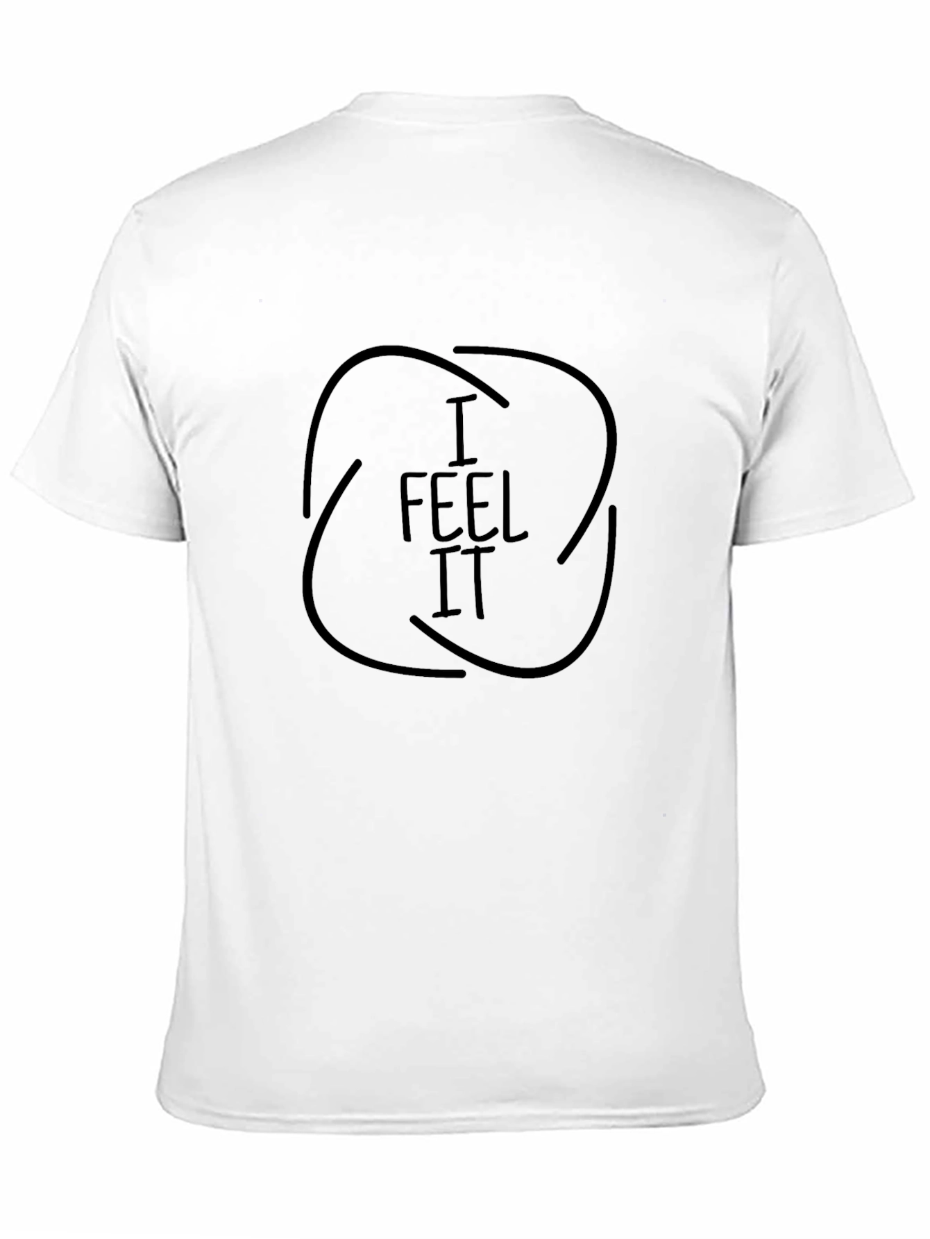 I Feel It Graphic Black T-Shirt