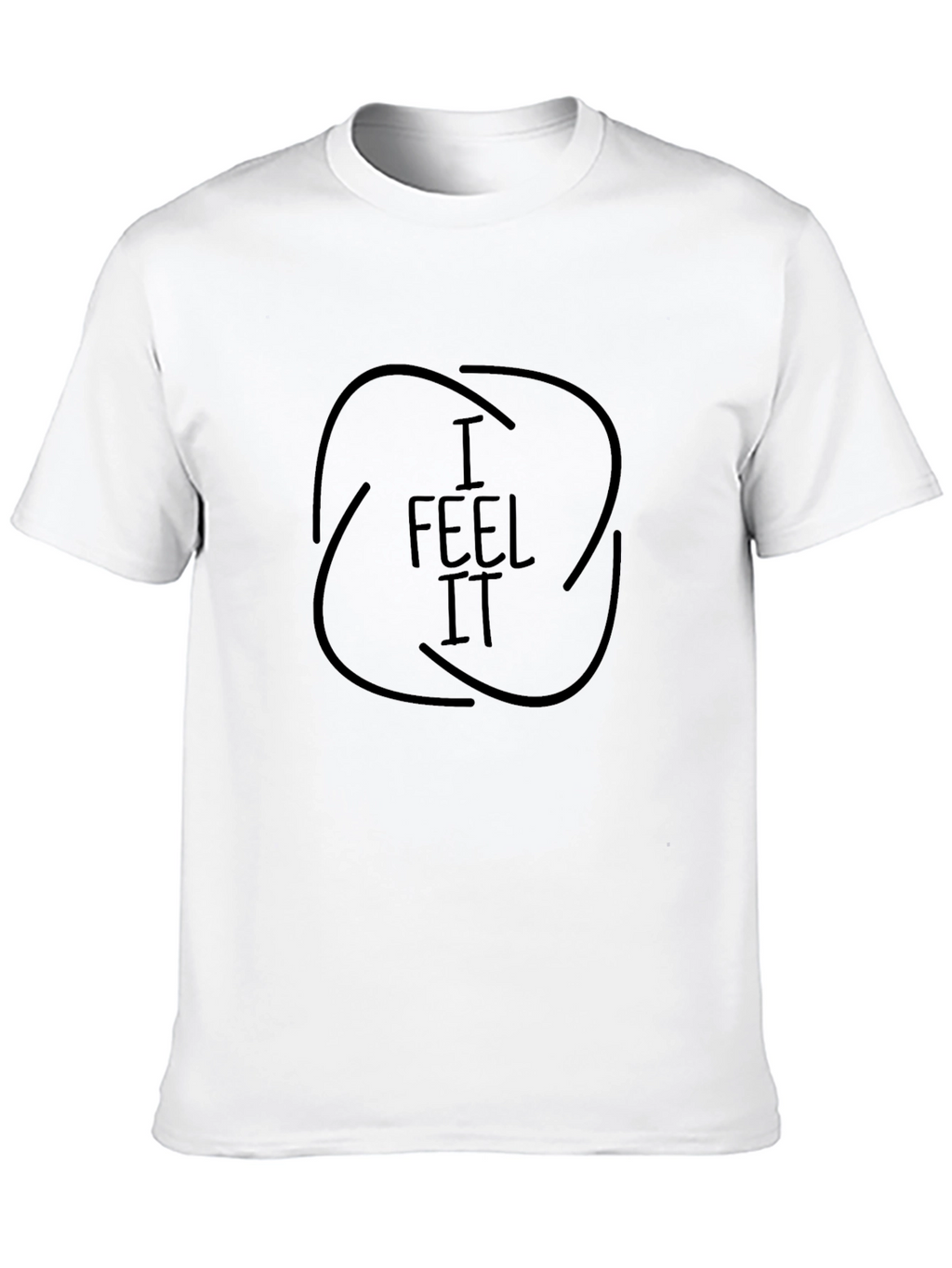 I Feel It Graphic Black T-Shirt