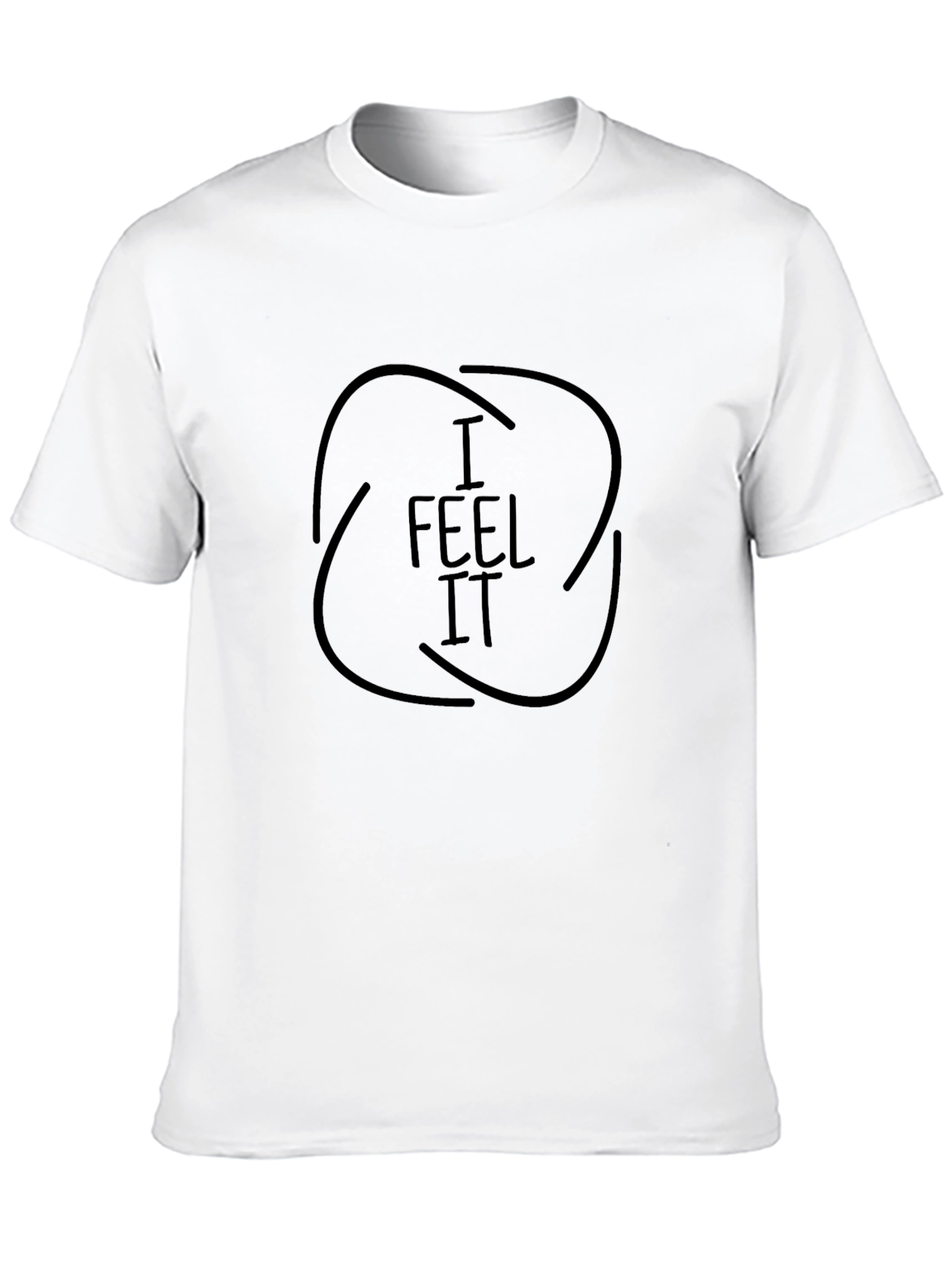I Feel It Graphic Black T-Shirt