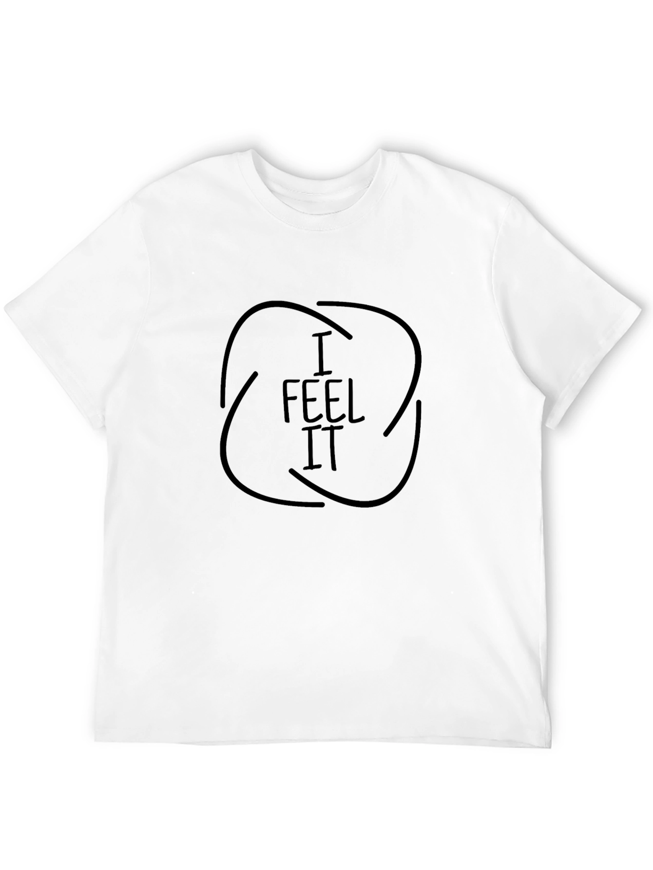 I Feel It Graphic Black T-Shirt