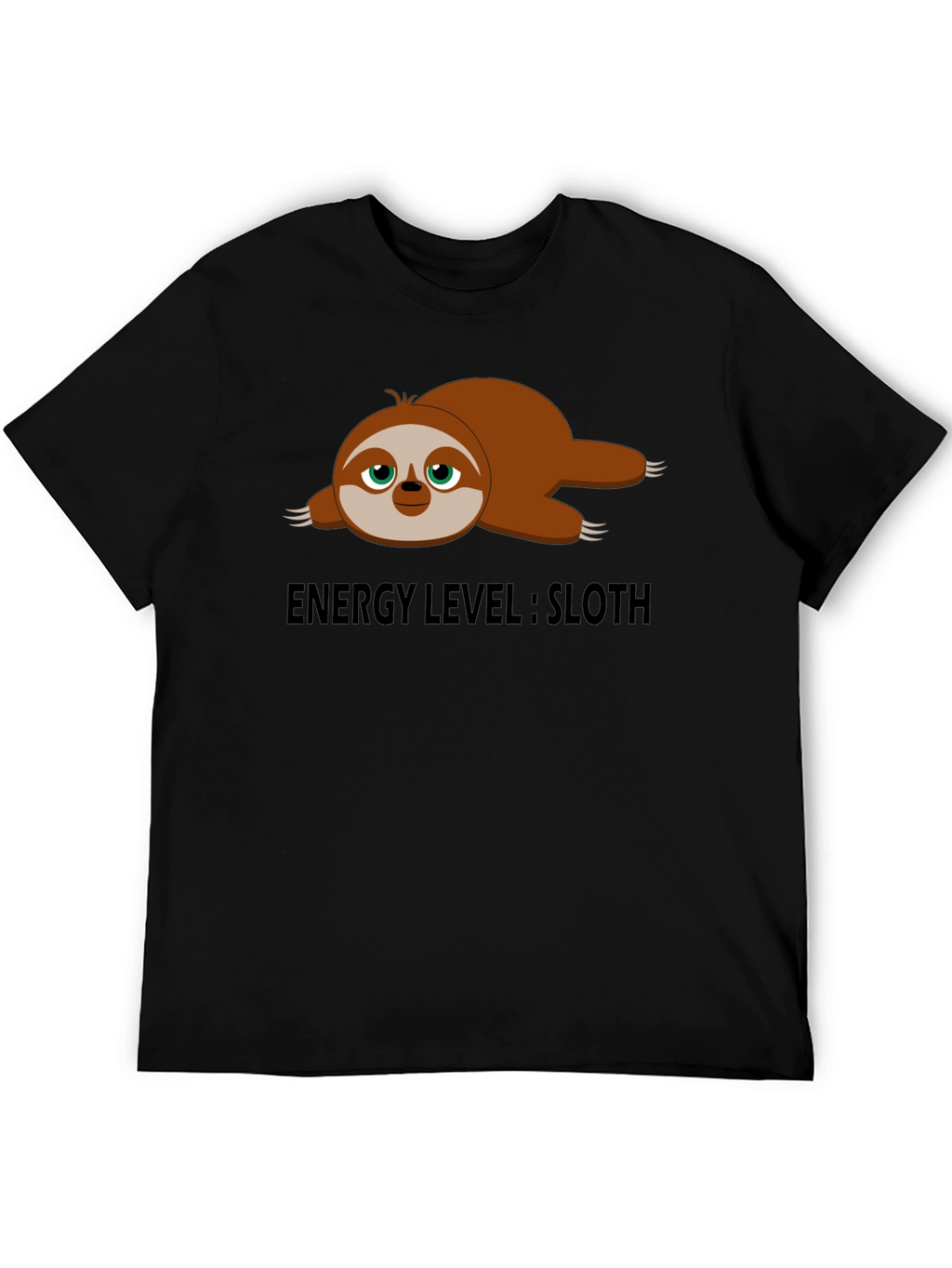 Energy Level Sloth T-Shirt - Lazy Days Comfort