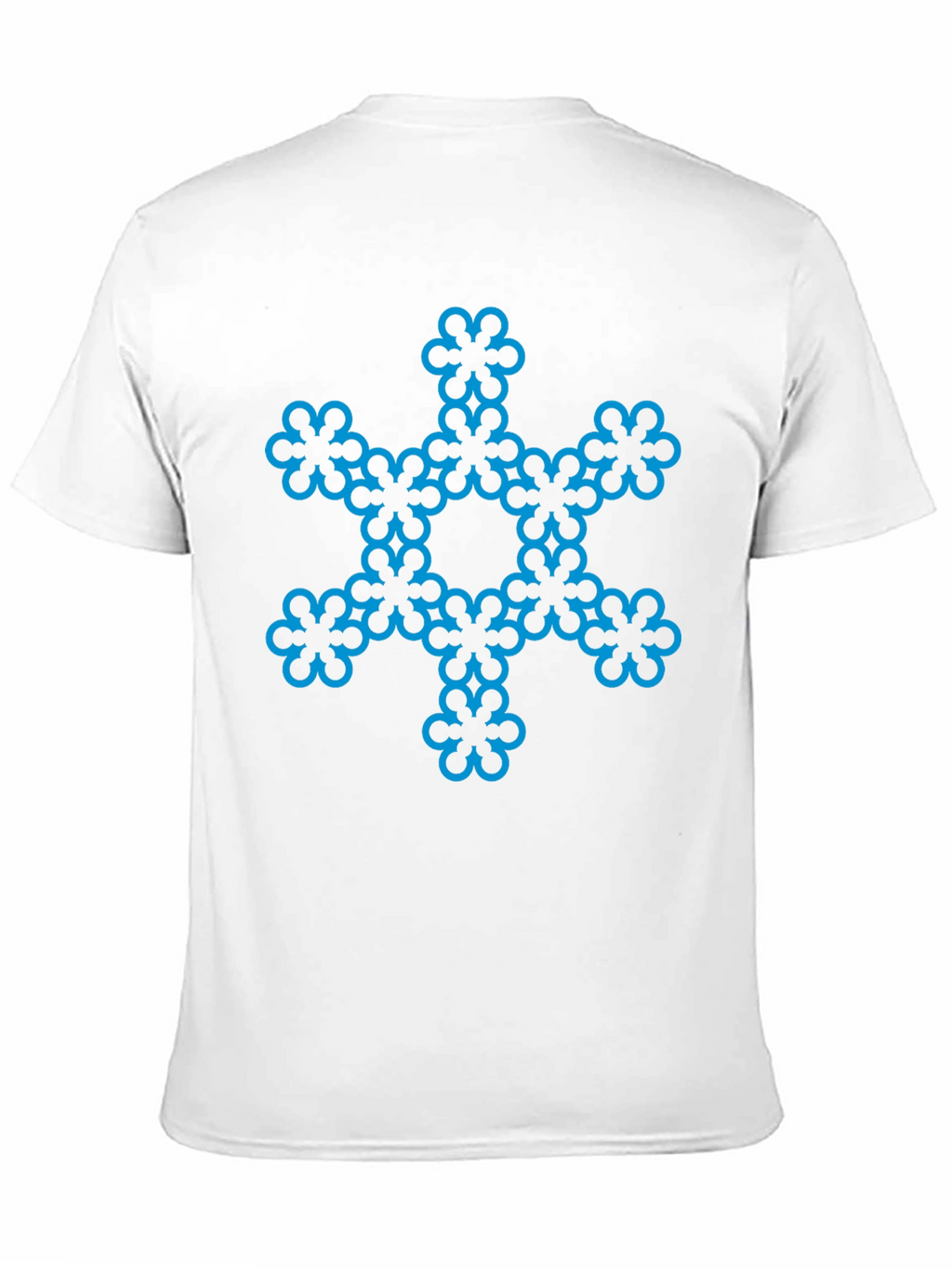 Geometric Flower Tee - Stylish Black Cotton Blend
