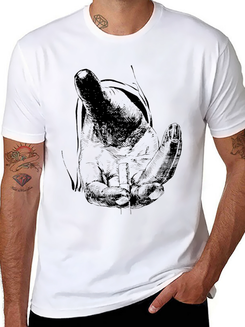 Hand Graphic Tee - Classic Black