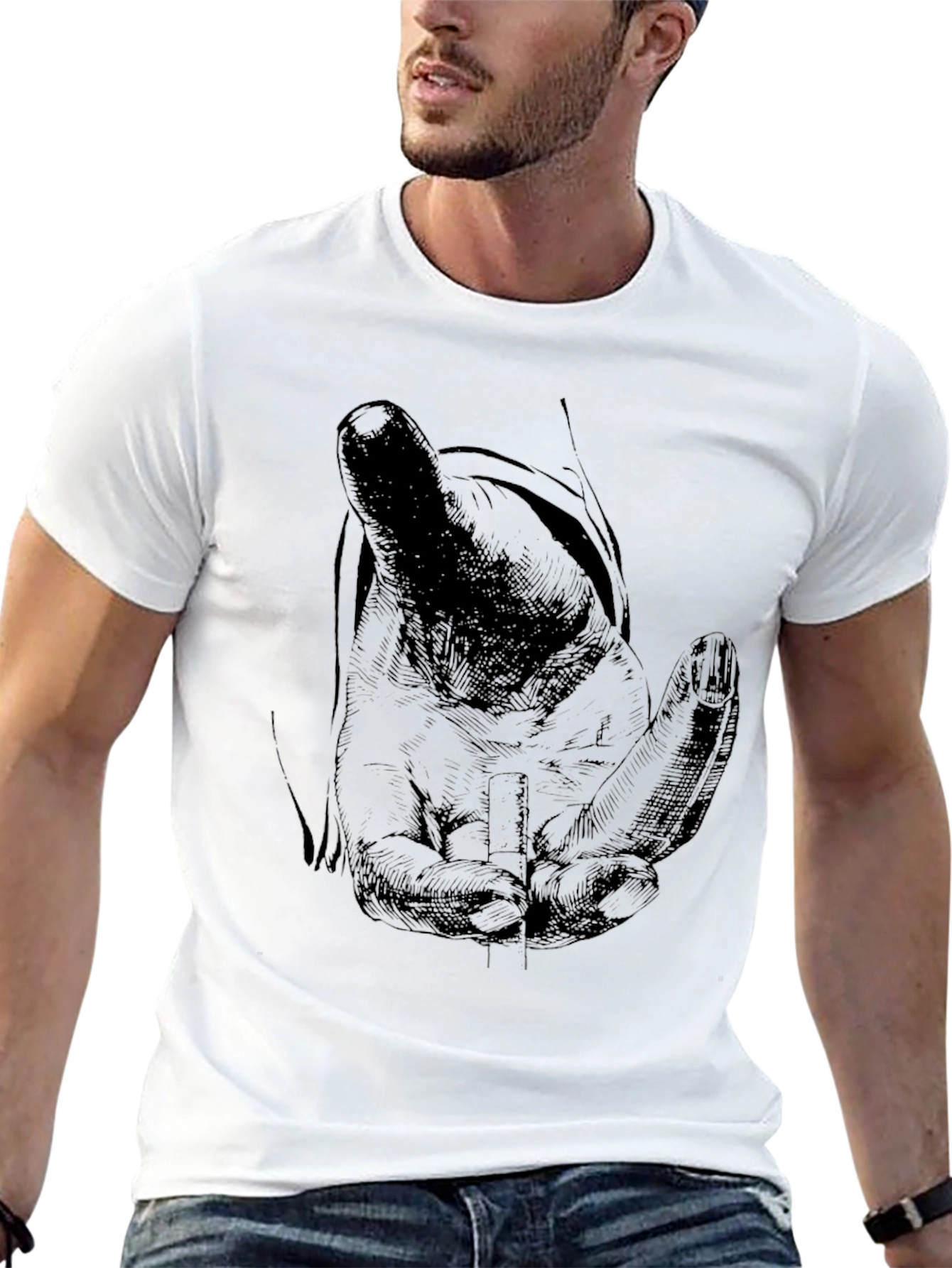 Hand Graphic Tee - Classic Black