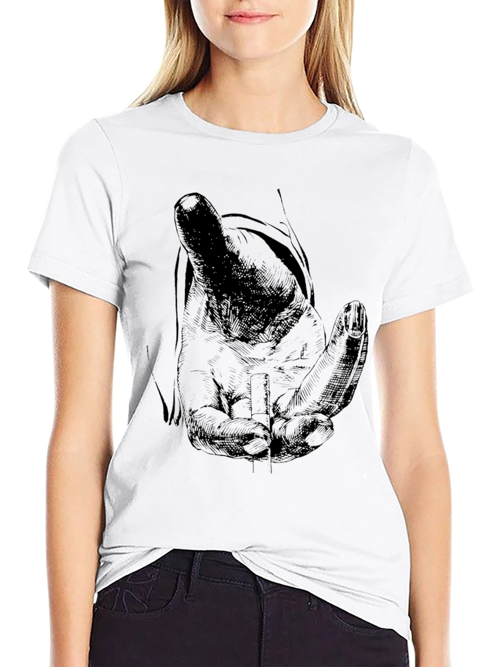Hand Graphic Tee - Classic Black