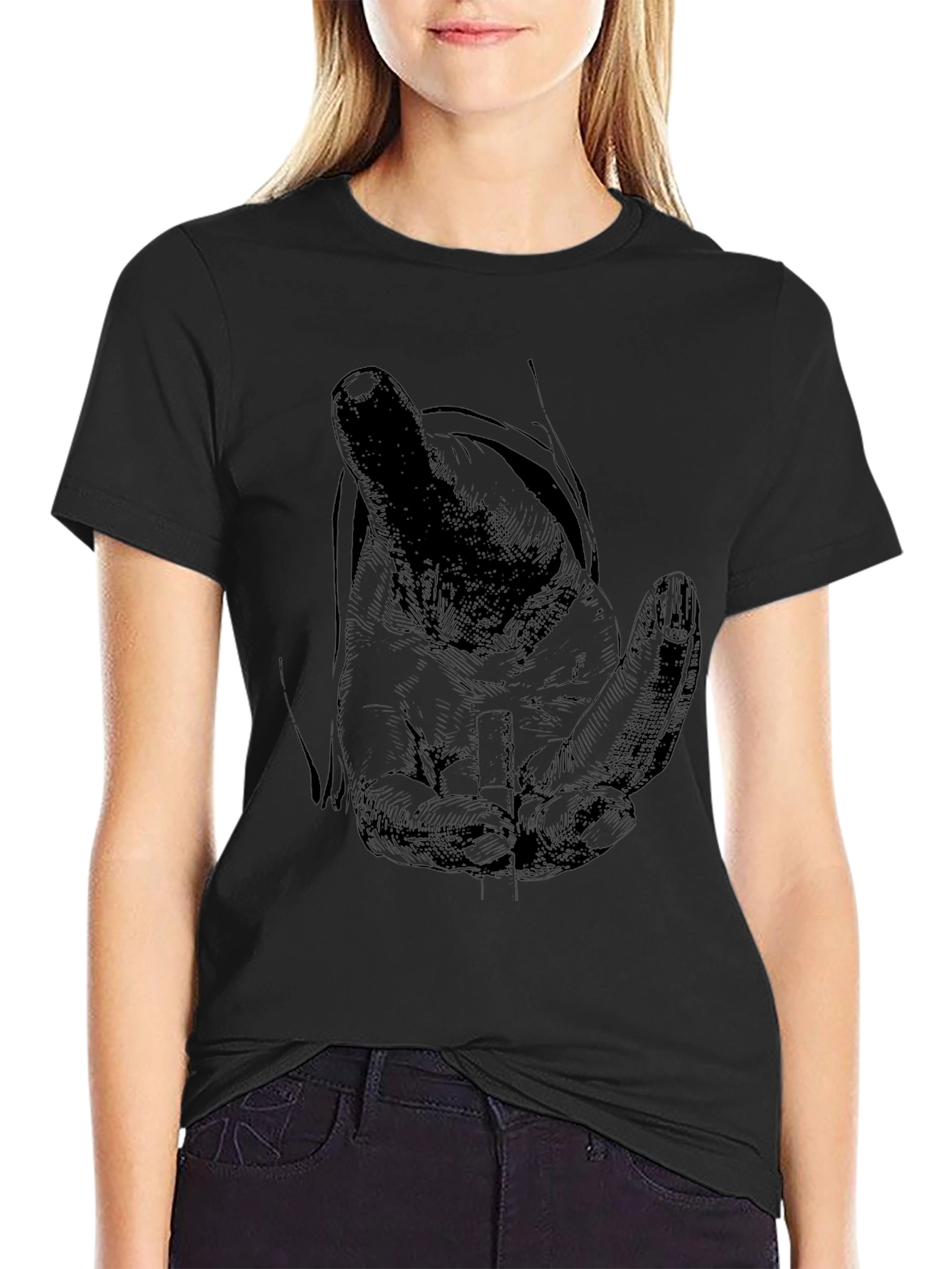 Hand Graphic Tee - Classic Black