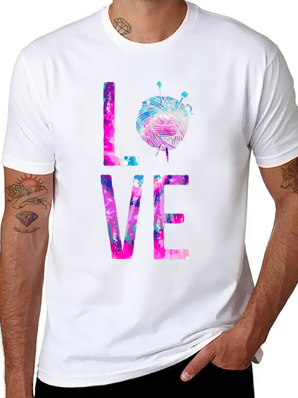 Love Knitting T-Shirt - Yarn Ball Design