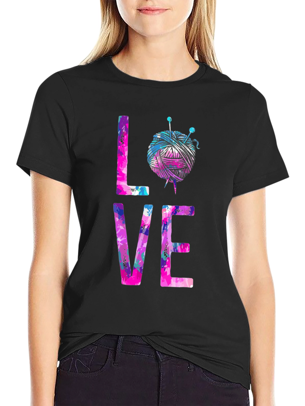 Love Knitting T-Shirt - Yarn Ball Design