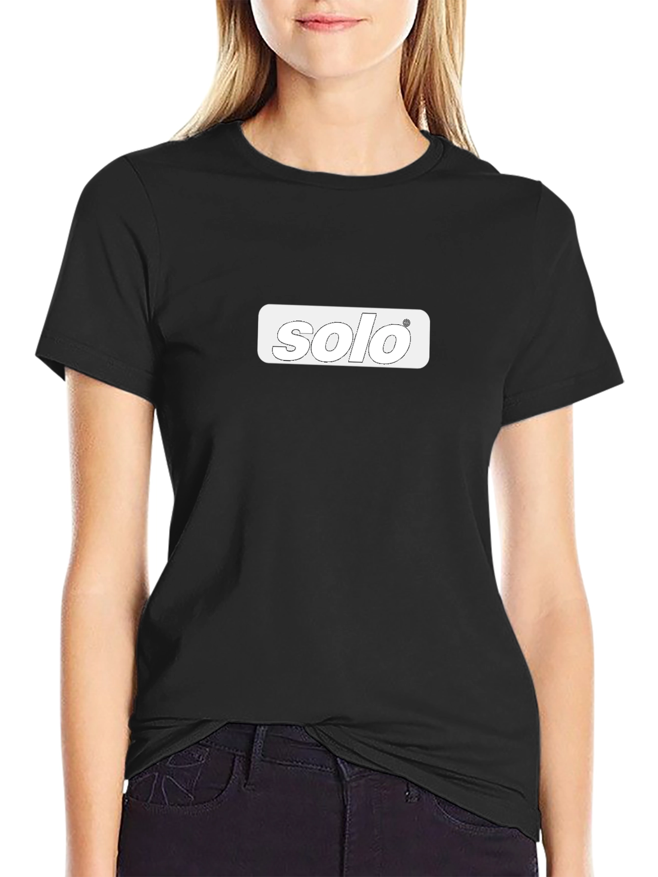 Solo Graphic T-Shirt - Stylish Black Cotton Tee