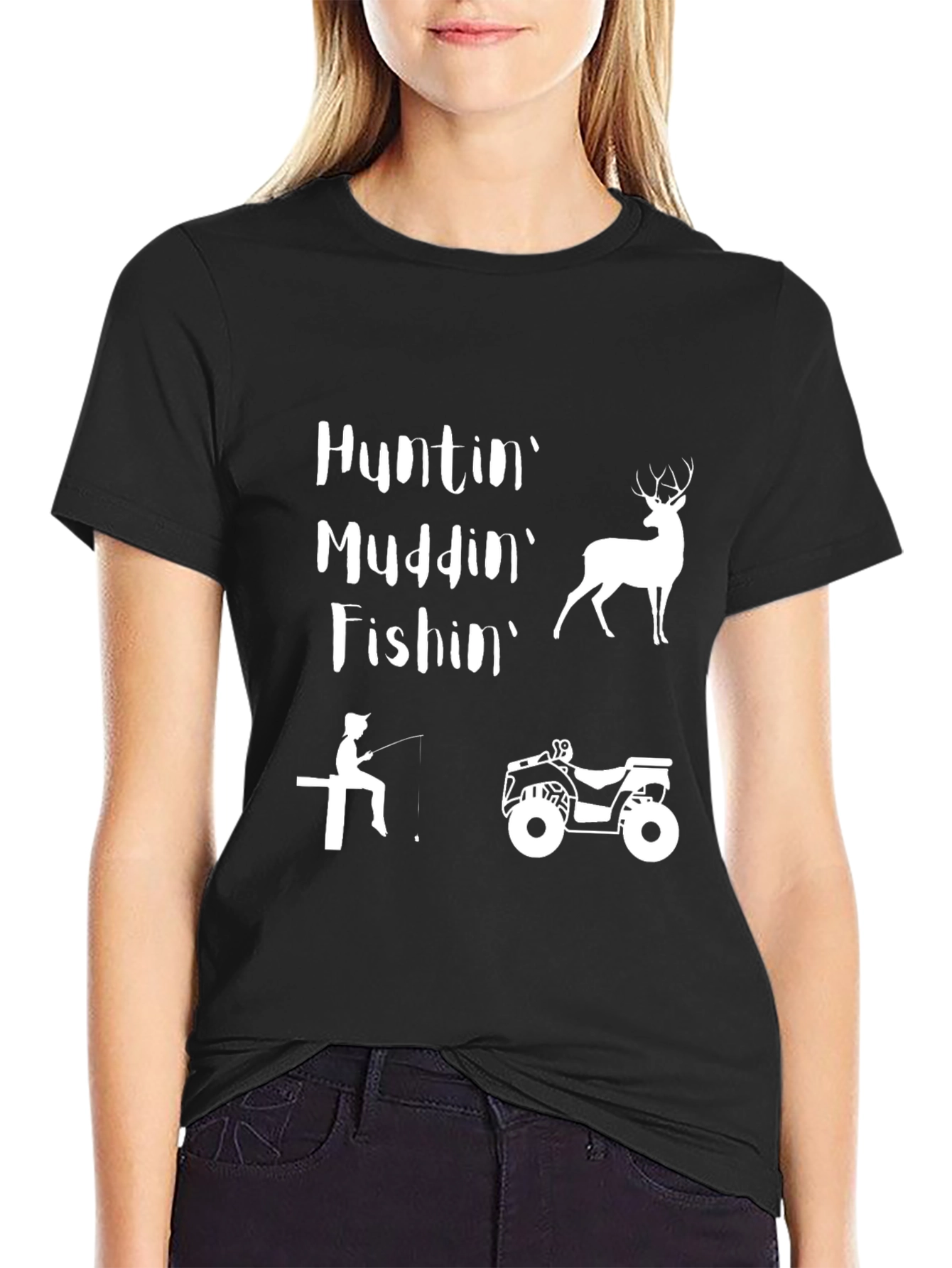 Huntin Muddin Fishin Graphic Tee