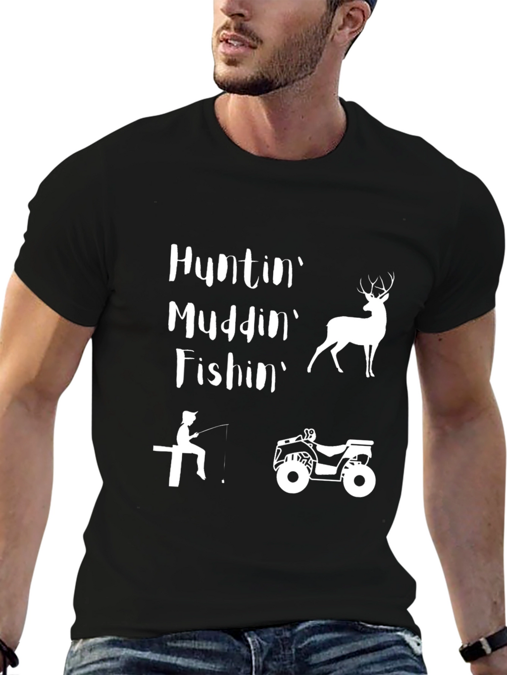 Huntin Muddin Fishin Graphic Tee