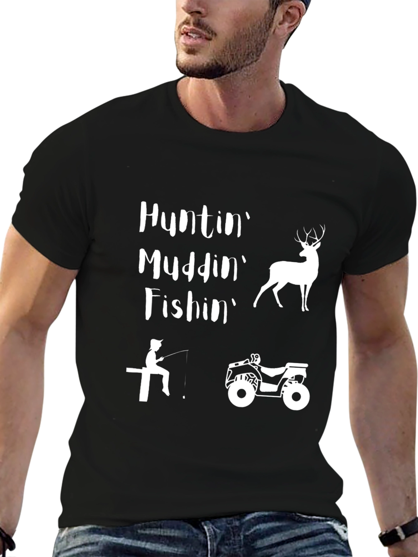 Huntin Muddin Fishin Graphic Tee