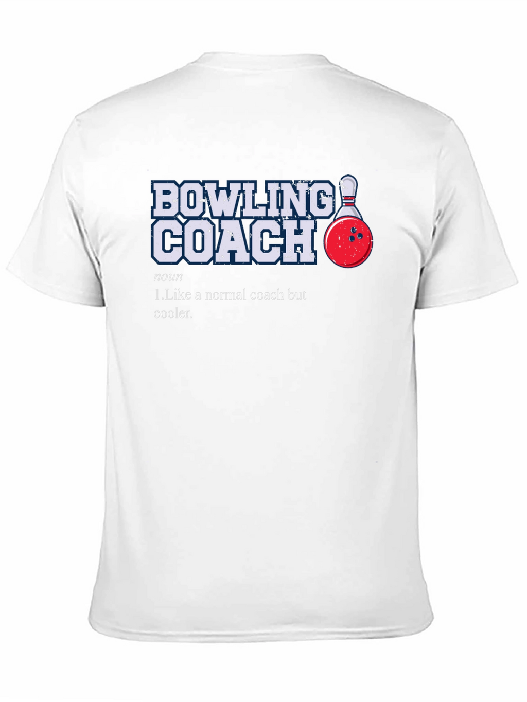 Bowling Coach Graphic T-Shirt - Novelty Design