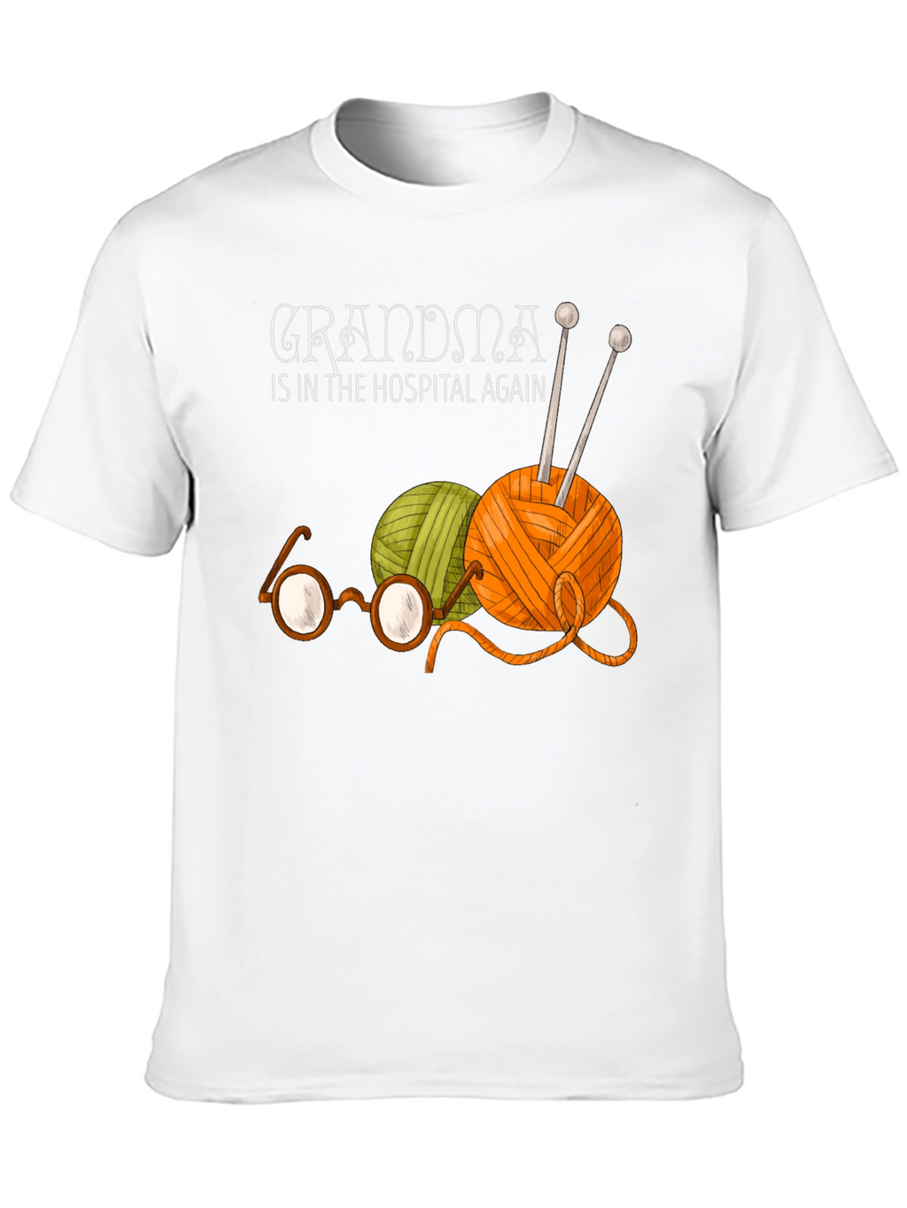 Grandmas Yarn Tee - Knitting Humor T-Shirt