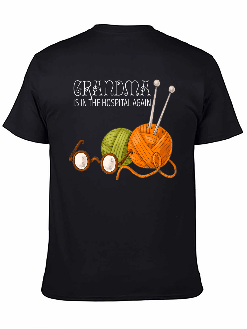 Grandmas Yarn Tee - Knitting Humor T-Shirt