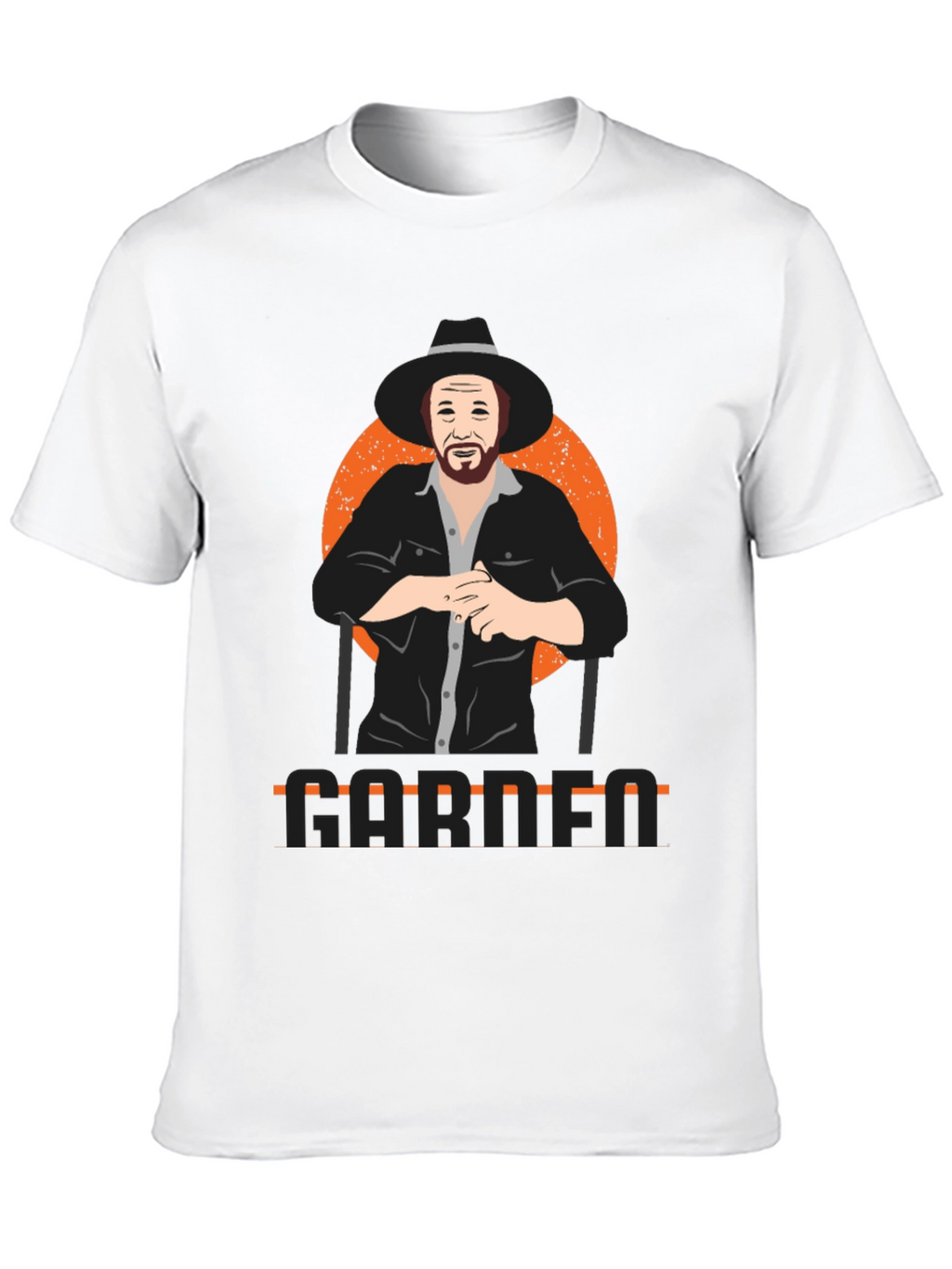 Garth Graphic Print Black T-Shirt