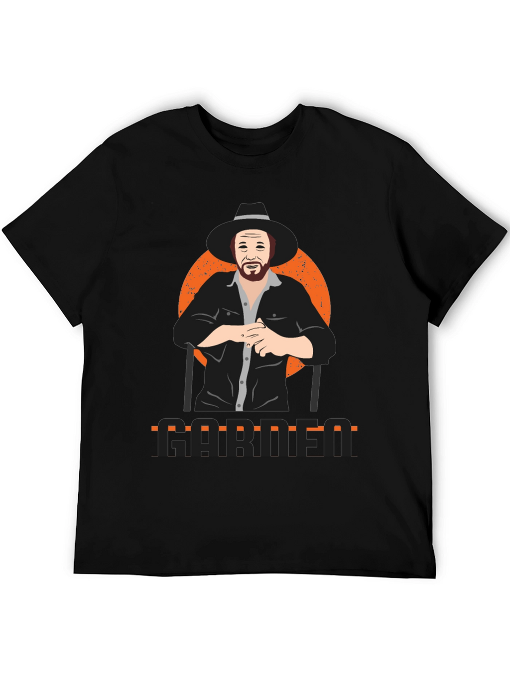 Garth Graphic Print Black T-Shirt