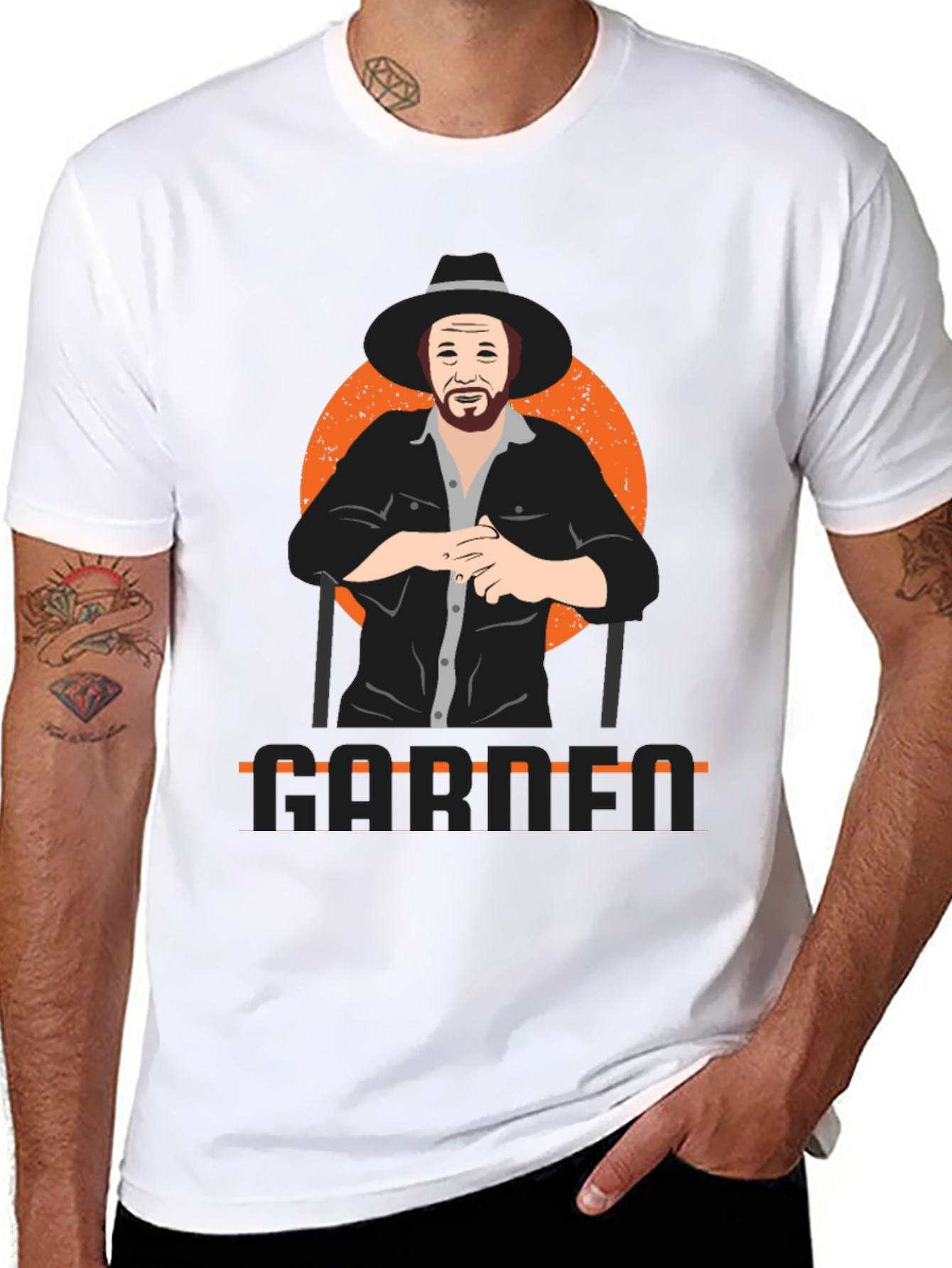 Garth Graphic Print Black T-Shirt