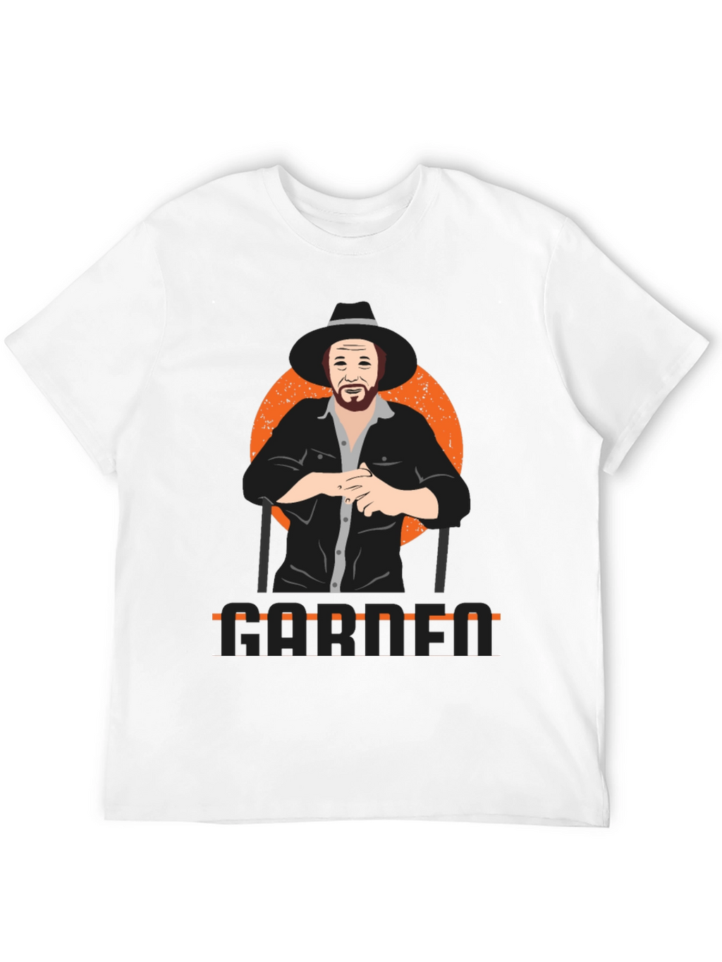 Garth Graphic Print Black T-Shirt