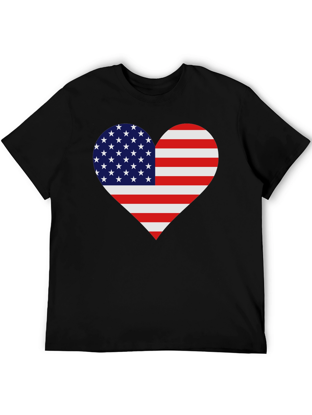 American Flag Heart T-Shirt