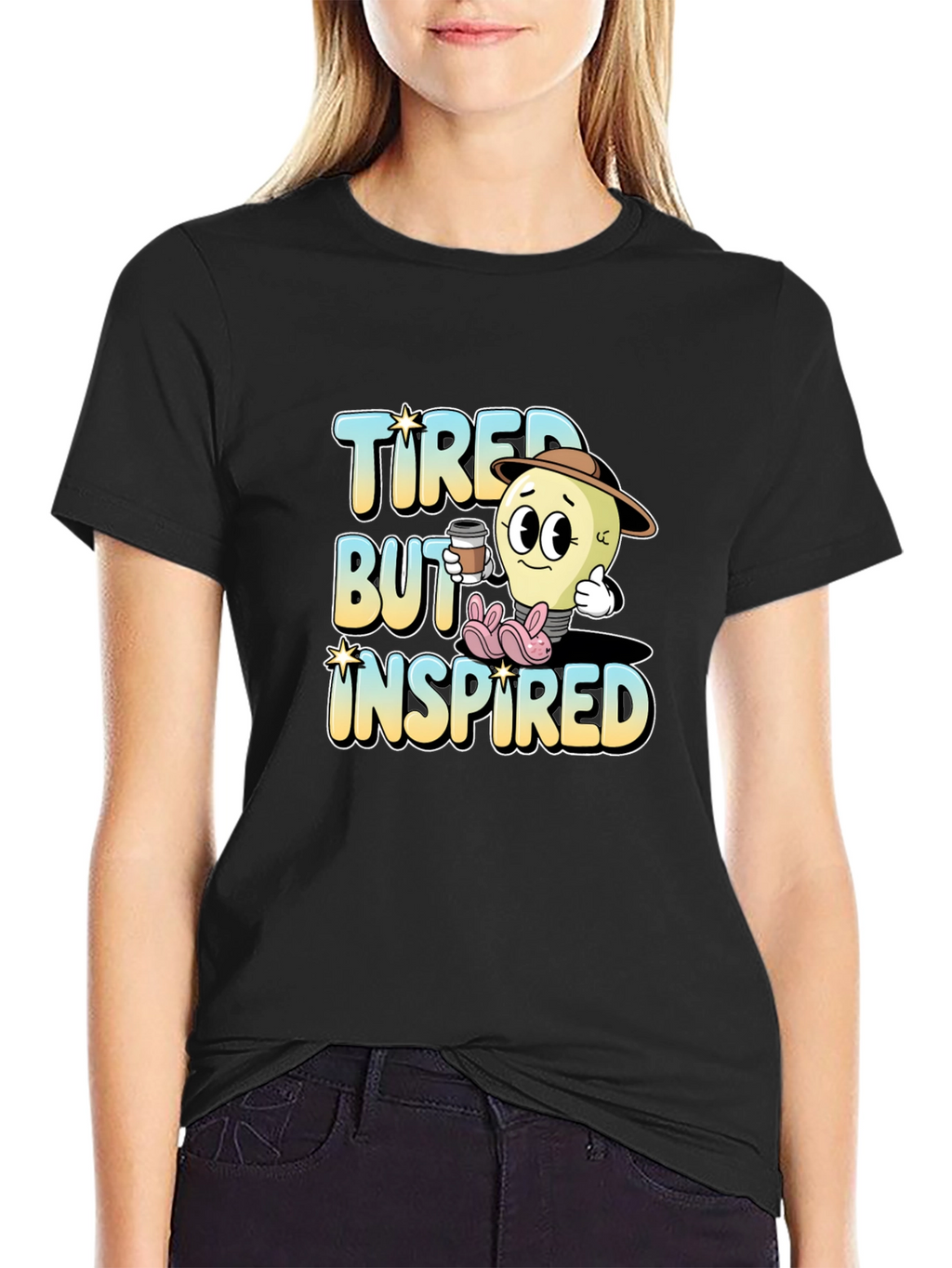 Tired But Inspired Graphic Tee