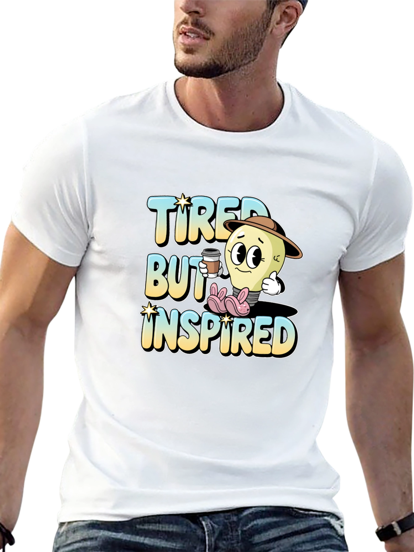 Tired But Inspired Graphic Tee