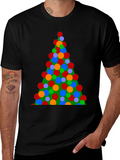 Christmas Tree Lights Graphic T-Shirt