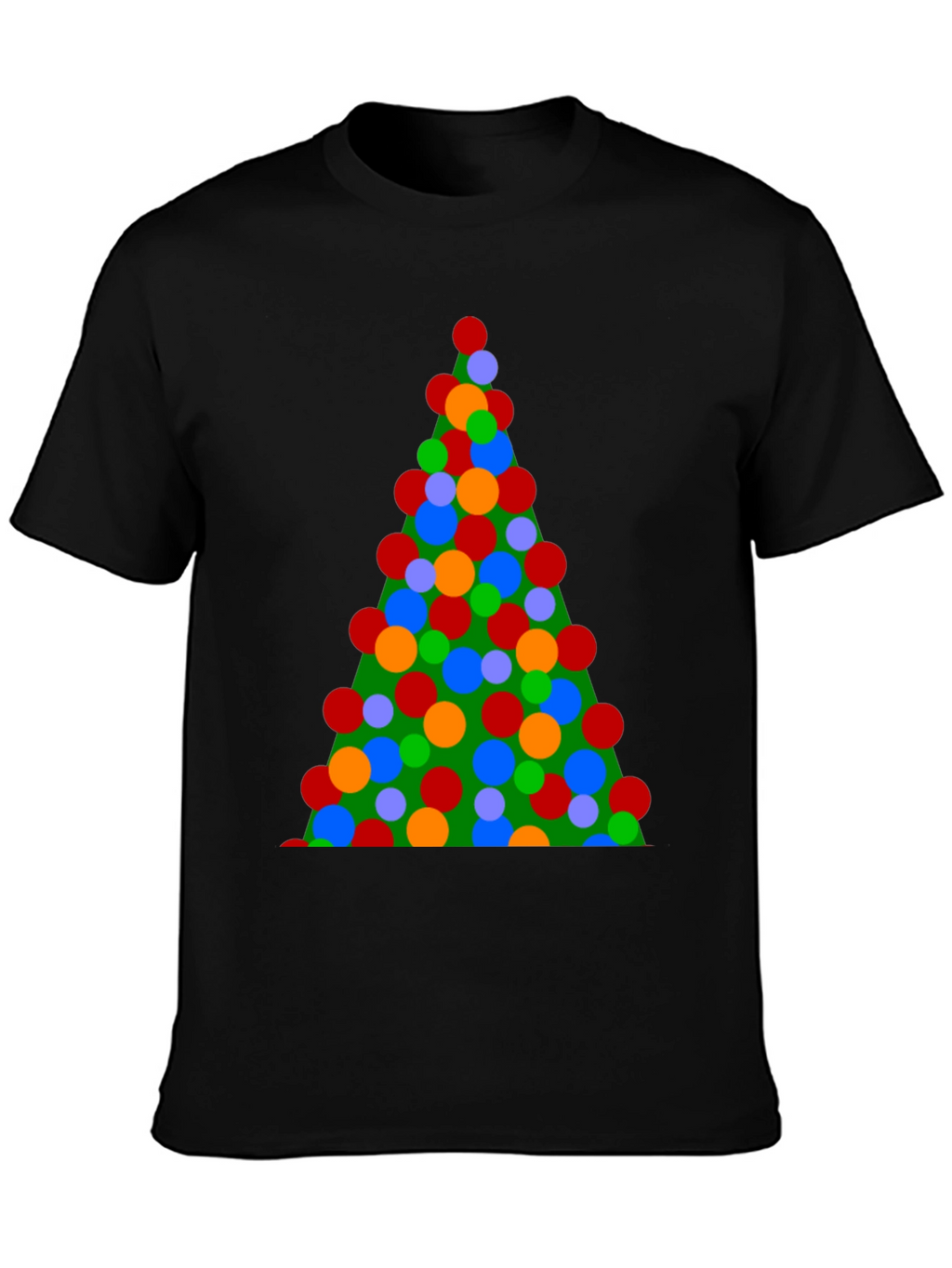 Christmas Tree Lights Graphic T-Shirt