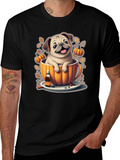Pug in a Pumpkin Mug T-Shirt
