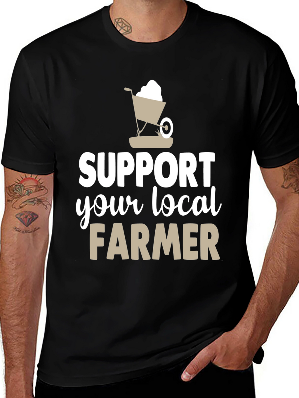 Support Your Local Farmer Graphic T-Shirt