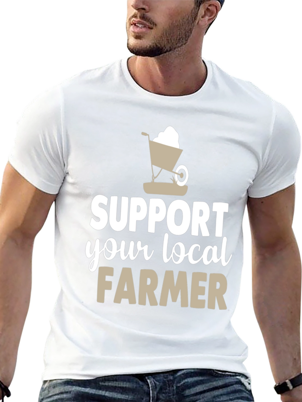 Support Your Local Farmer Graphic T-Shirt