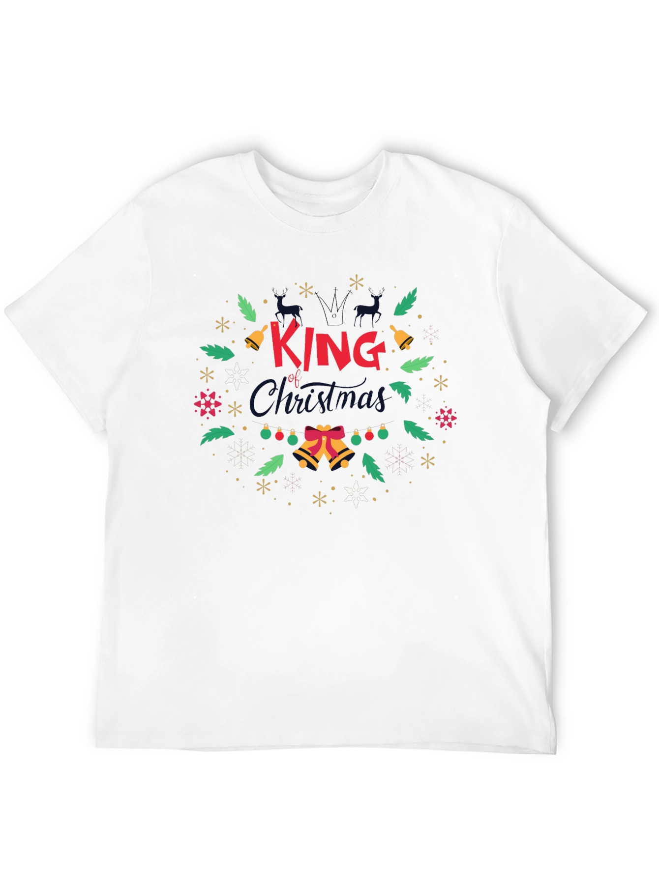 King of Christmas Graphic T-Shirt Holiday Tee