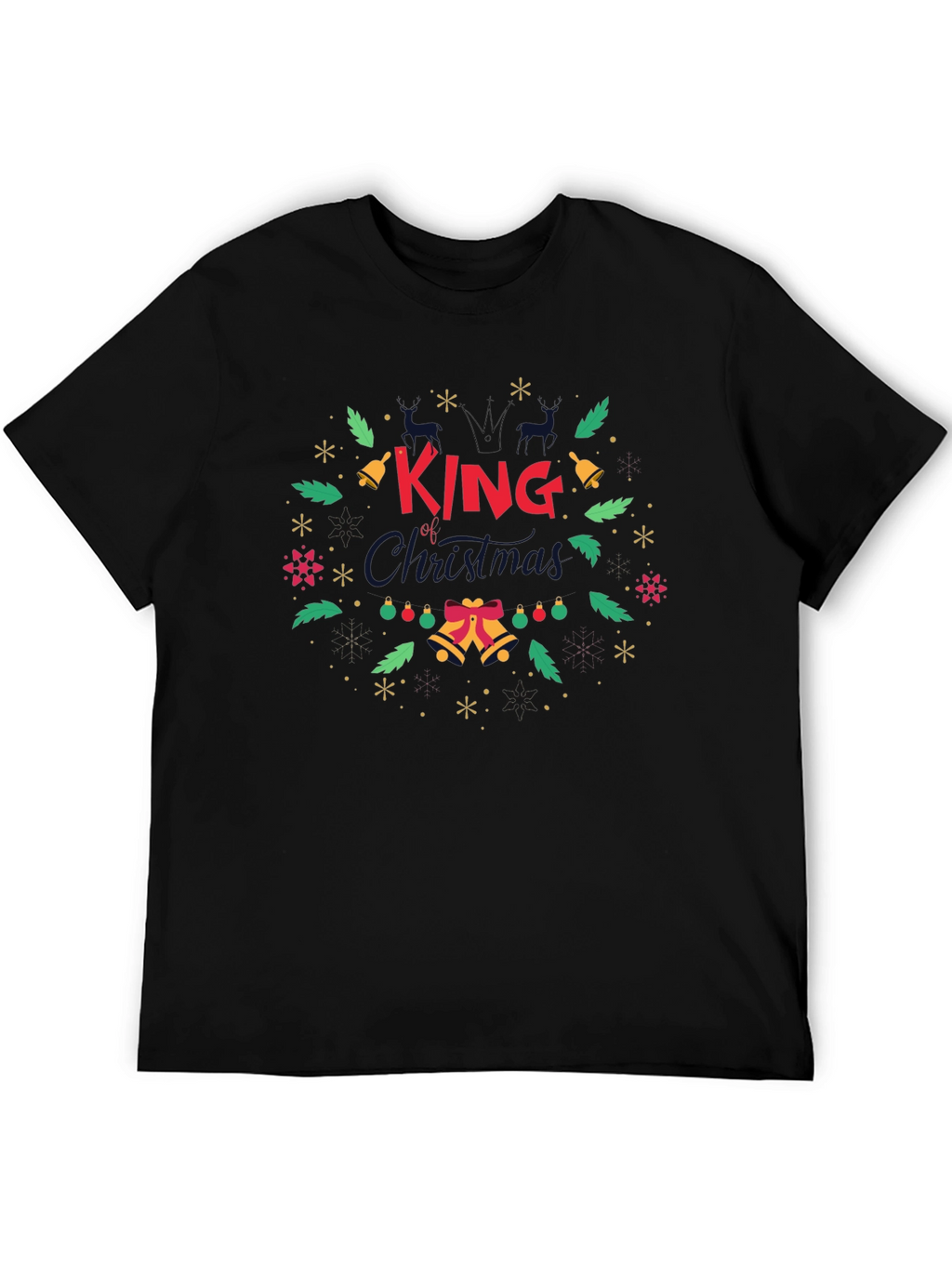 King of Christmas Graphic T-Shirt Holiday Tee