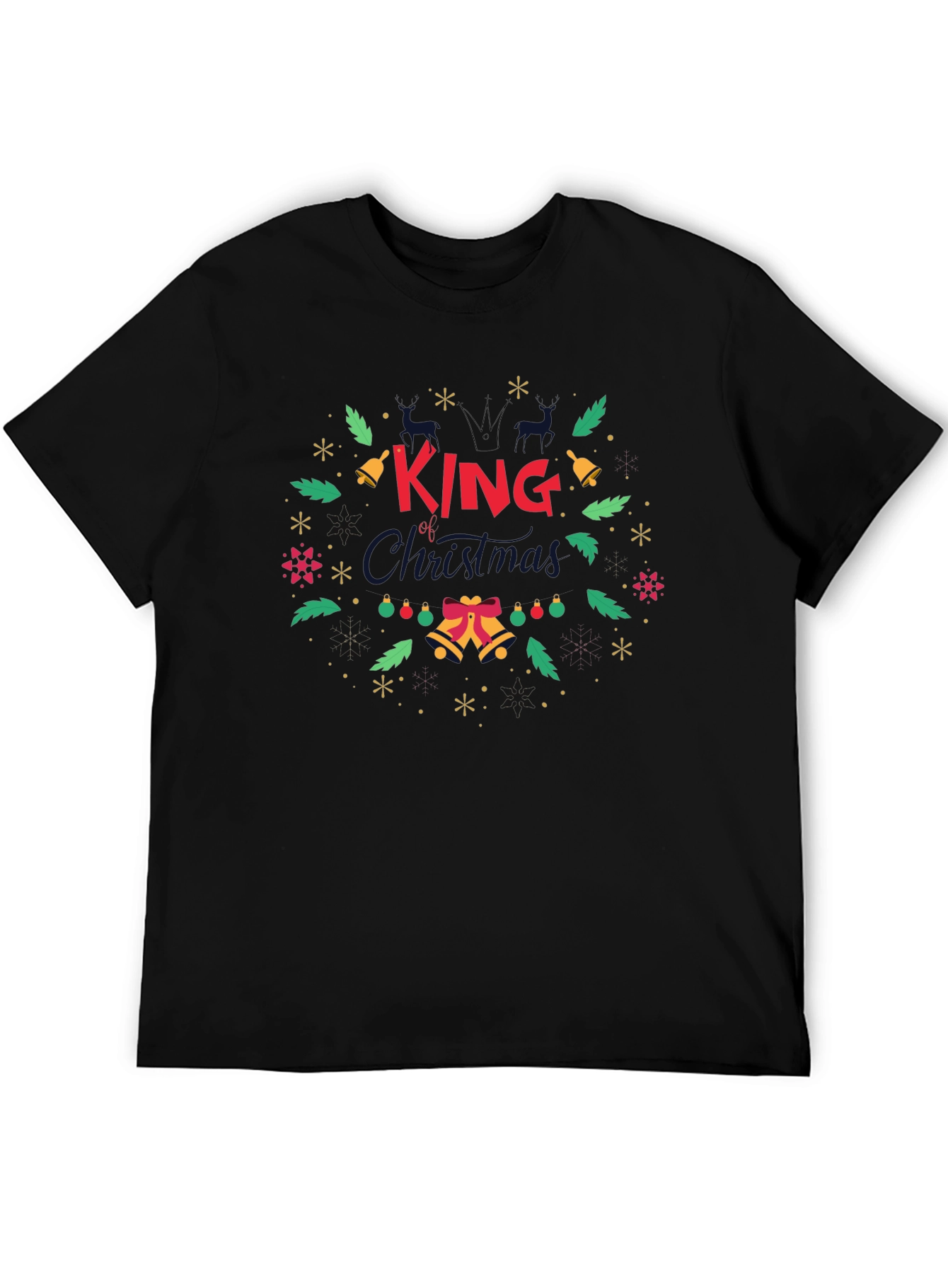 King of Christmas Graphic T-Shirt Holiday Tee