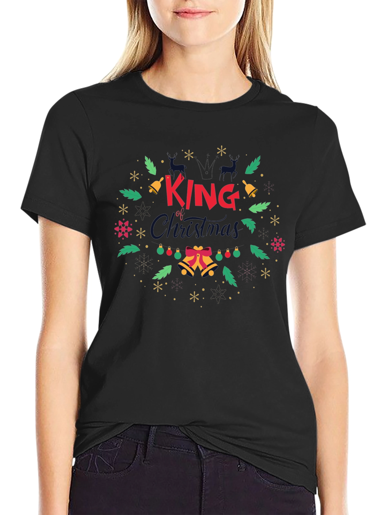 King of Christmas Graphic T-Shirt Holiday Tee