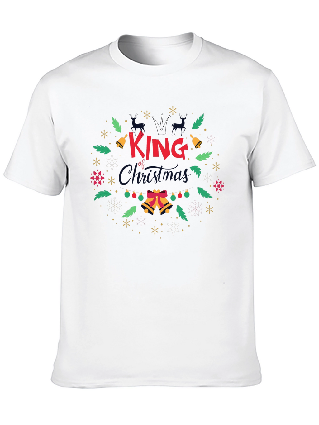 King of Christmas Graphic T-Shirt Holiday Tee