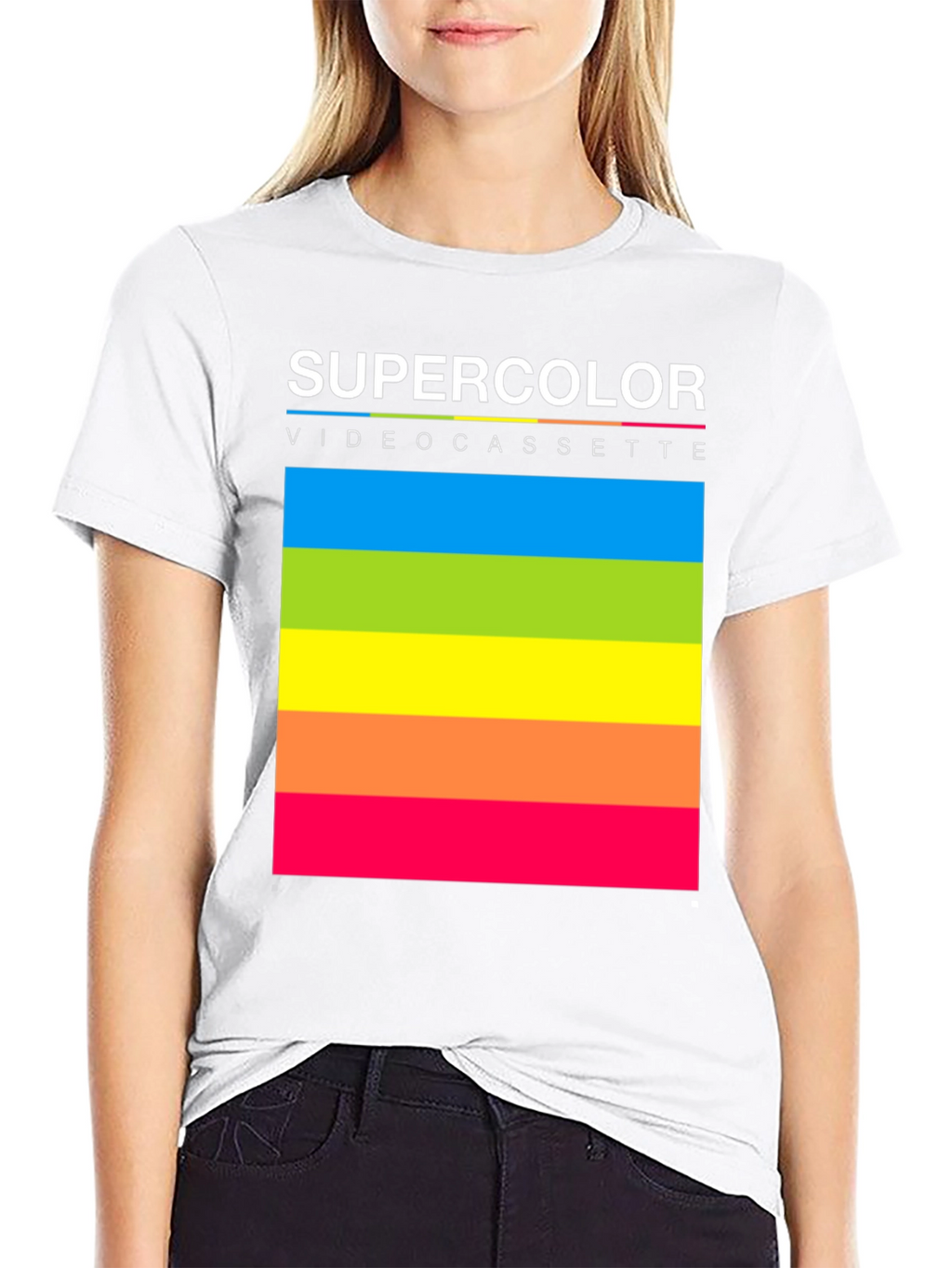 Supercolor Videocassette Retro T-Shirt
