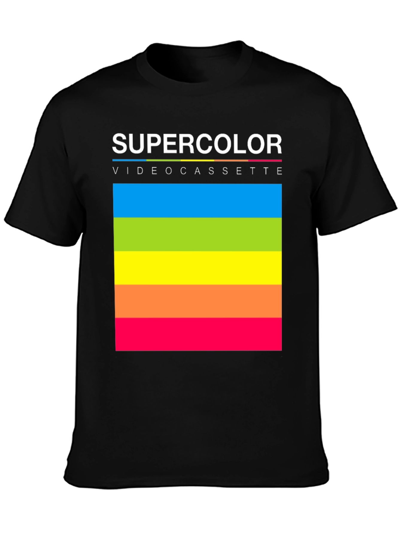 Supercolor Videocassette Retro T-Shirt