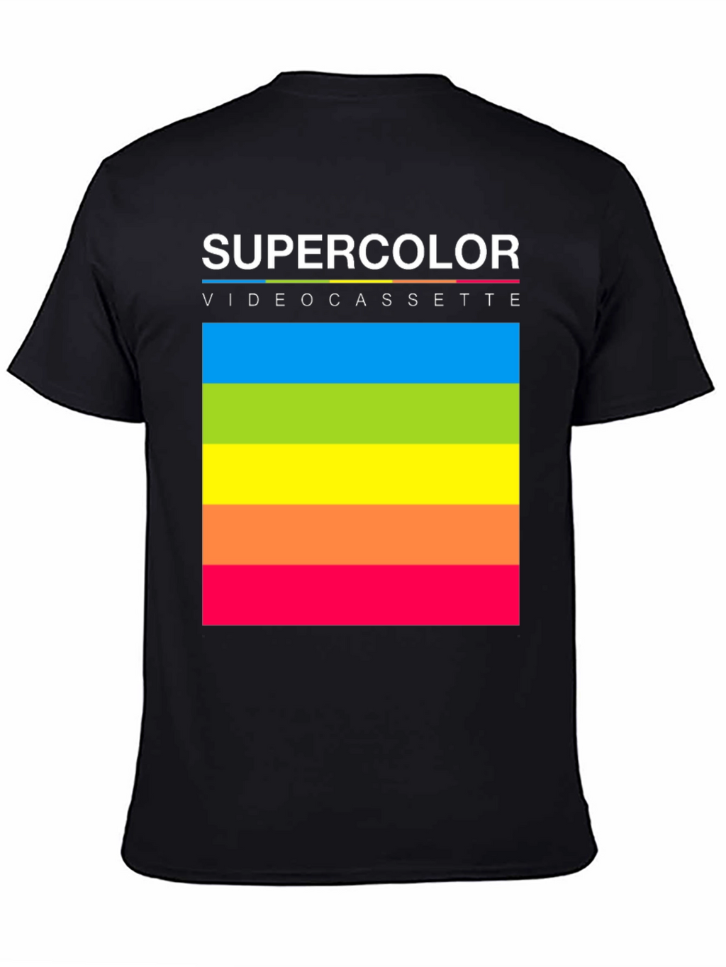 Supercolor Videocassette Retro T-Shirt