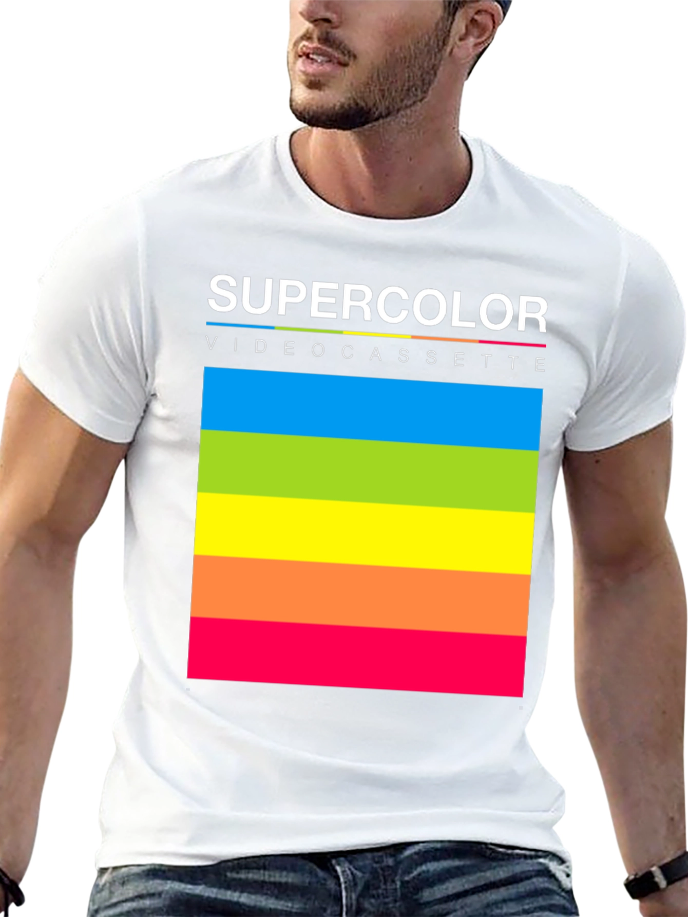 Supercolor Videocassette Retro T-Shirt
