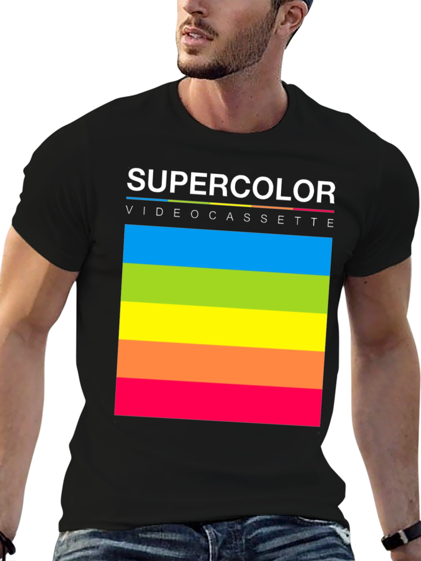 Supercolor Videocassette Retro T-Shirt