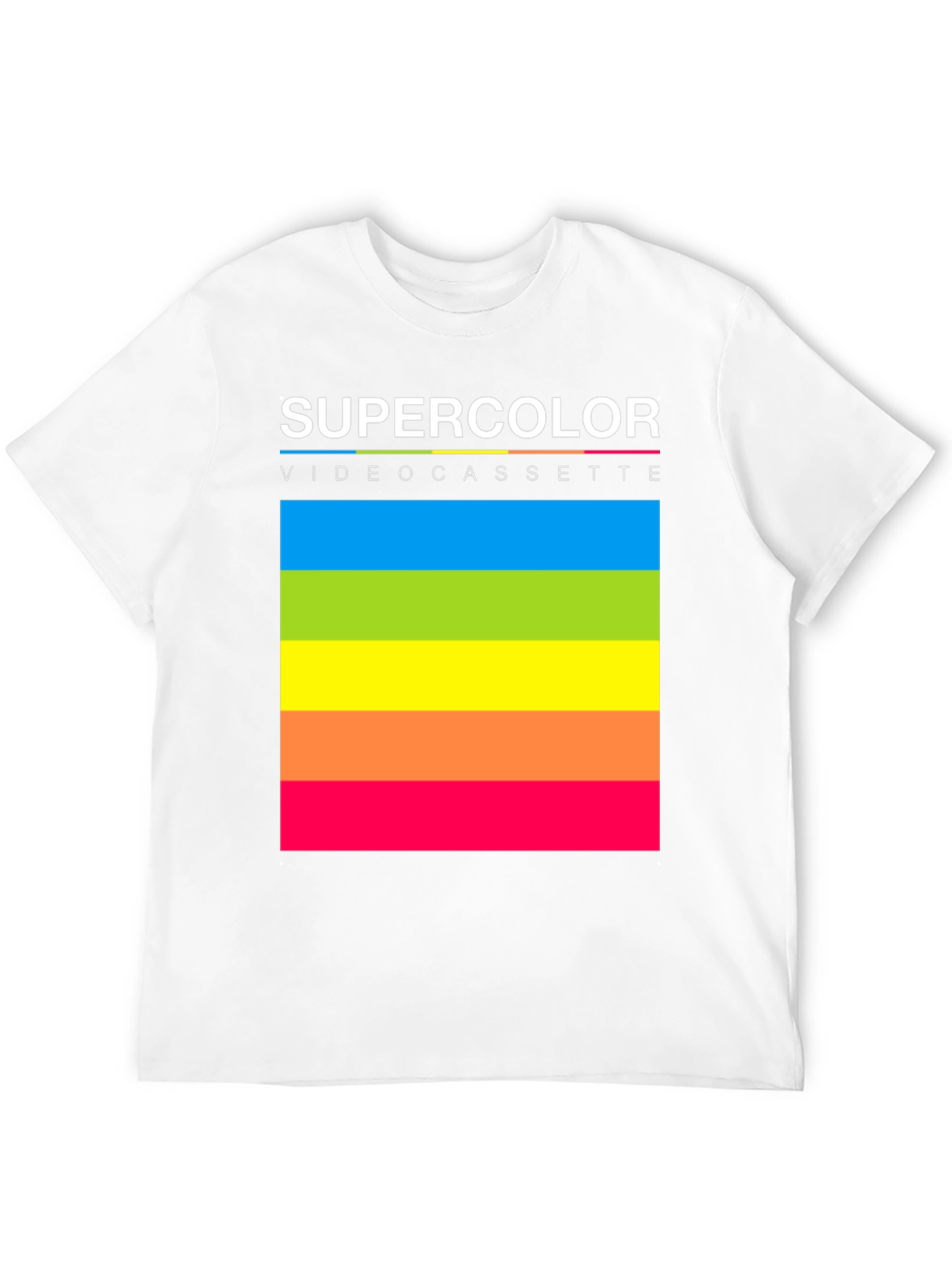 Supercolor Videocassette Retro T-Shirt