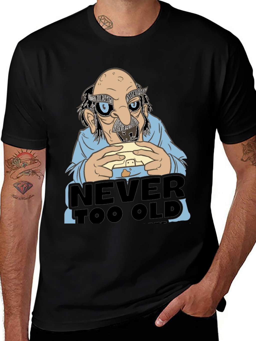 Never Too Old Funny Graphic Tee